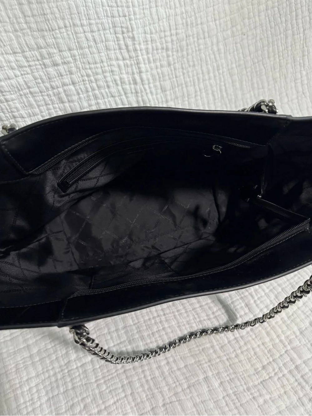 Black Chain-Accent Westley Tote Bag by Michael Kors - Picture 4 of 6